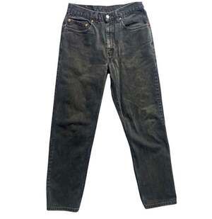 Vintage Levis 550 Jeans Mens 30x30 Fader Black Charcoal Relaxed Tapered Y2K 2001